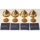 BBC Large Audio Gold Isolation Metal Pro Cones, NEW !!!